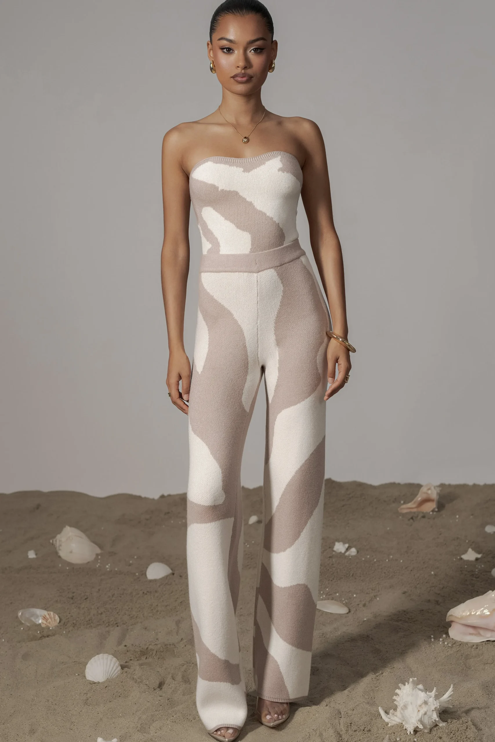 beige_abstract_tiarra_pan_3.webp JLUXLABEL Beige Abstract Tiarra Pants