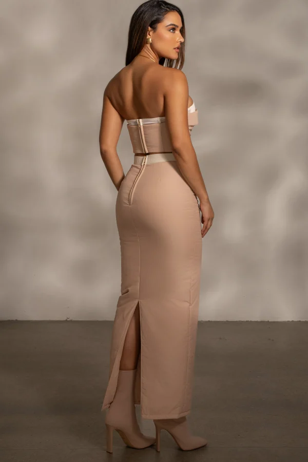 JLUXLABEL Beige Addyson Skirt Set