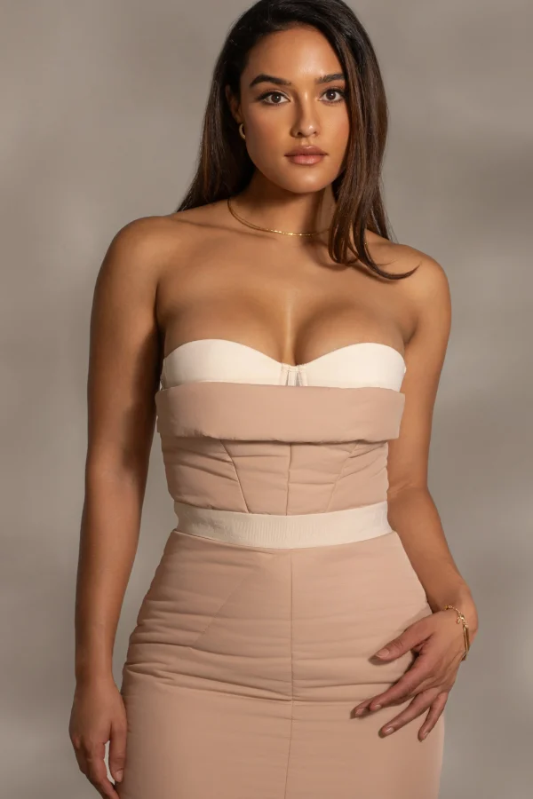 JLUXLABEL Beige Addyson Skirt Set