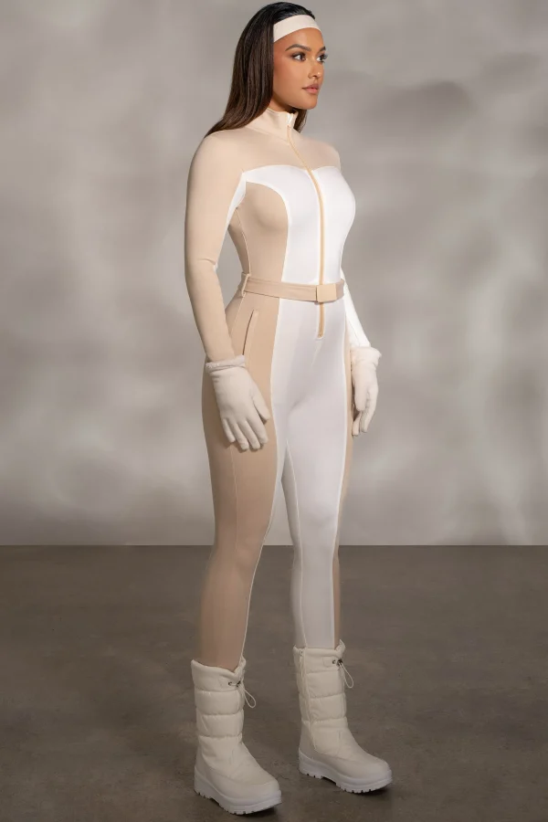 JLUXLABEL Beige Arctic Rush Ski Suit