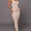 JLUXLABEL Beige Back To You Maxi Dress