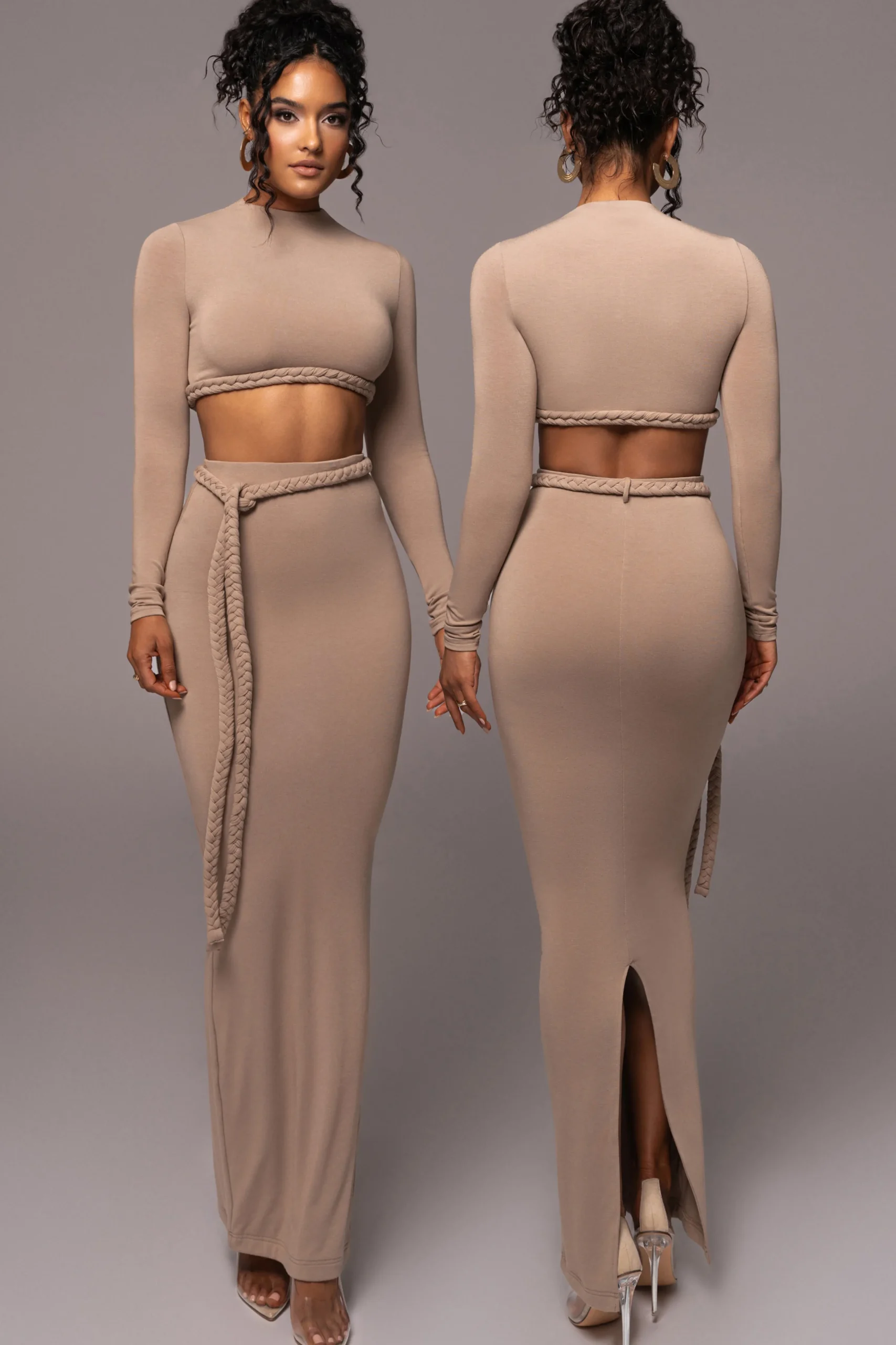 beige_city_love_twopiece__1.webp JLUXLABEL Beige City Love Two-Piece Skirt Set
