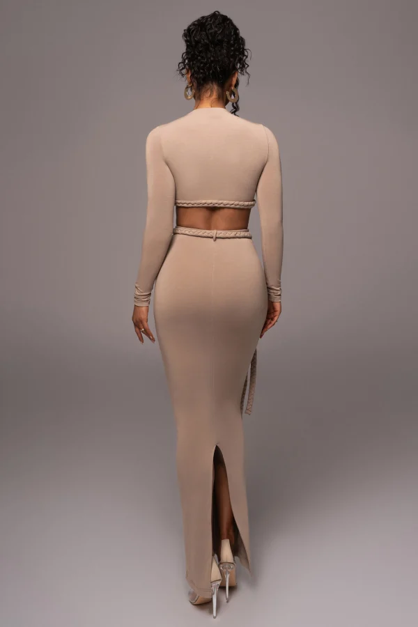 JLUXLABEL Beige City Love Two-Piece Skirt Set