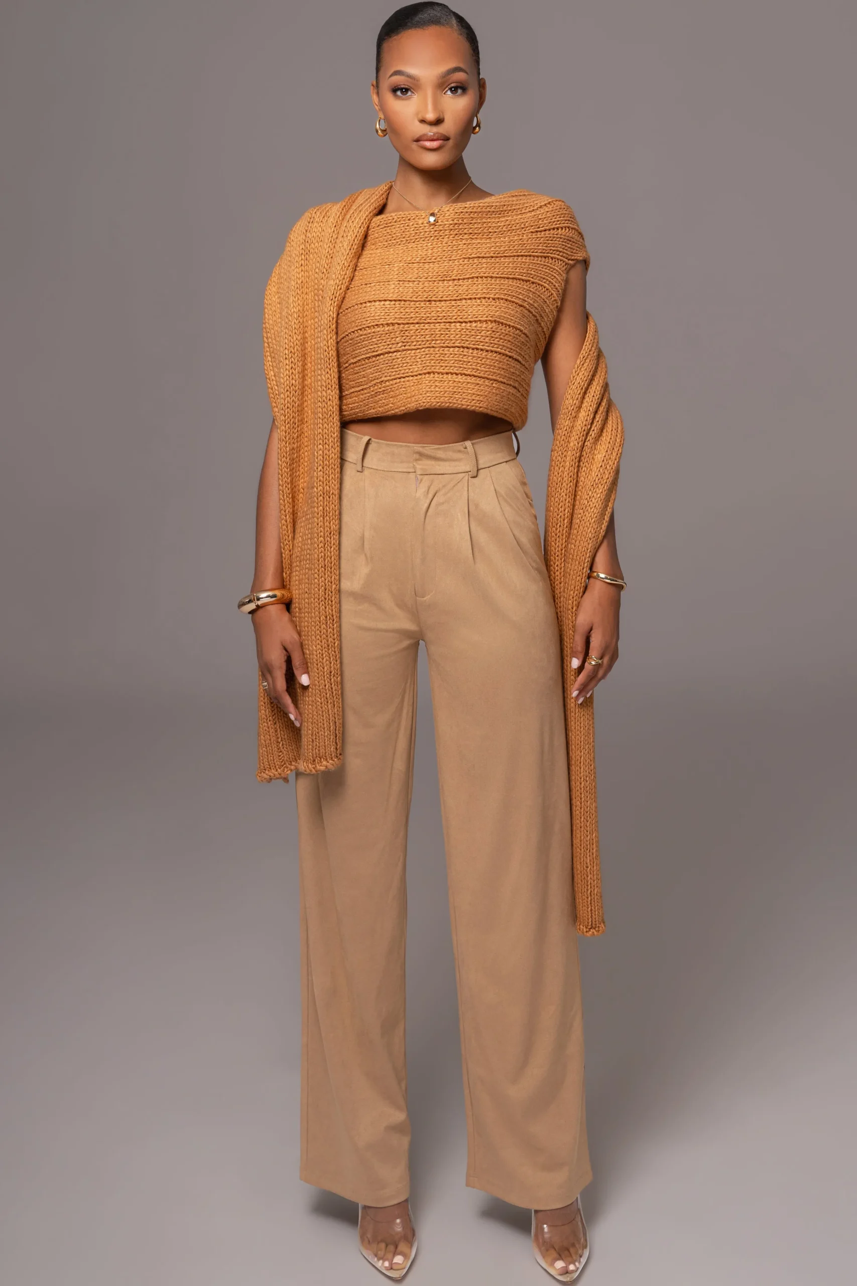 beige_classic_high_rise_t_1.webp JLUXLABEL Beige Classic High Rise Trousers