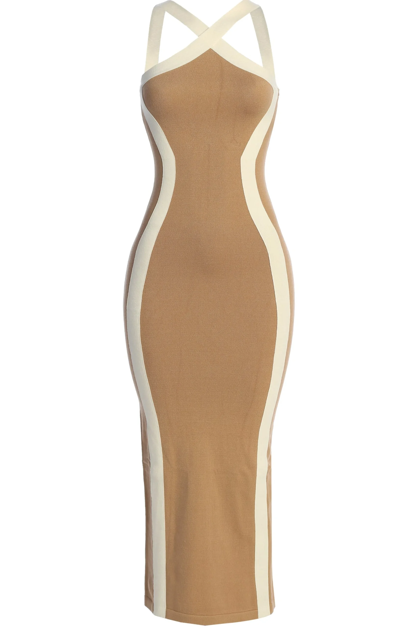 beige_fabiola_contrast_ma_1.webp JLUXLABEL Beige Fabiola Contrast Maxi Dress