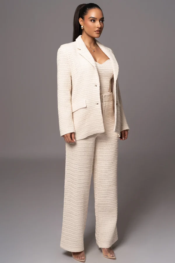 JLUXLABEL Beige Francine Pants
