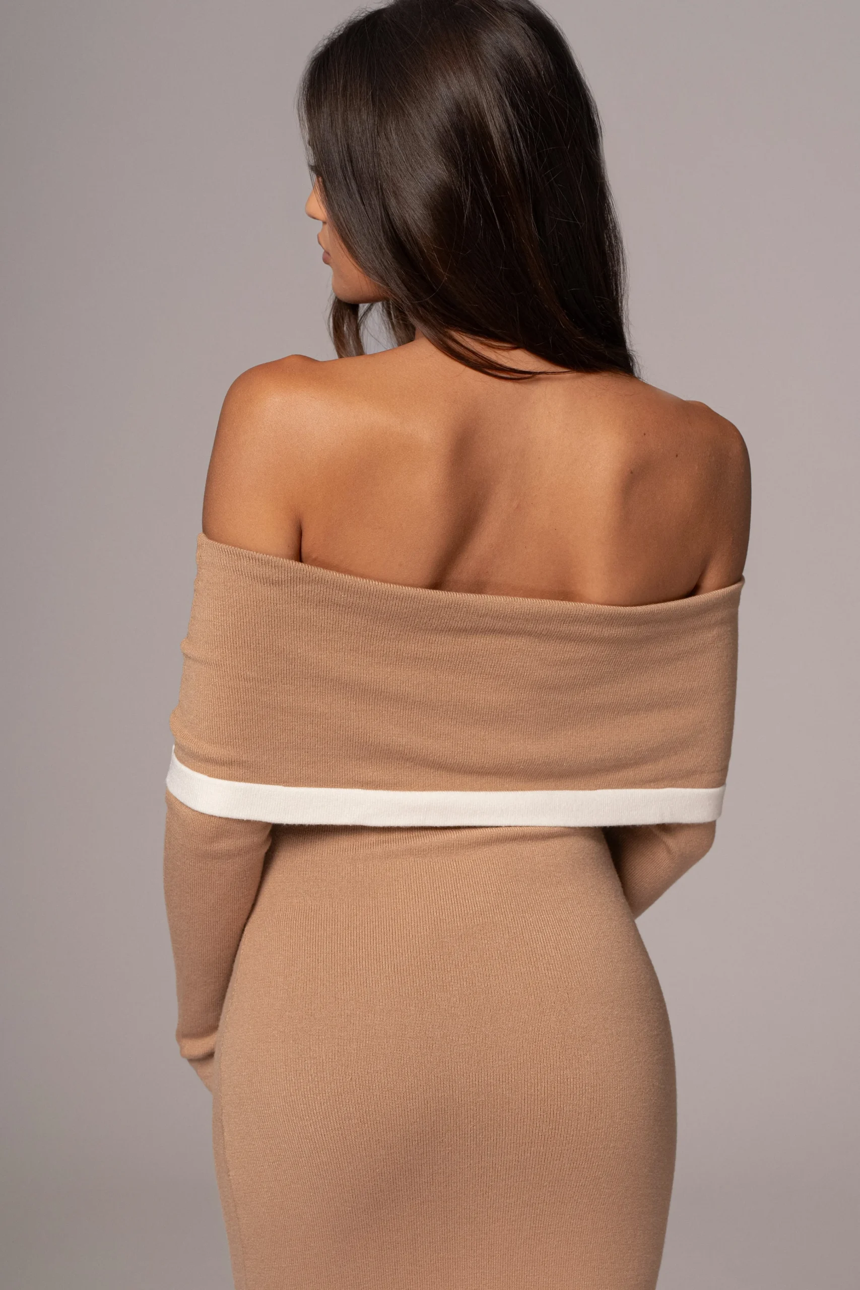 beige_janet_off_shoulder__5.webp JLUXLABEL Beige Janet Off Shoulder Maxi Dress