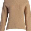 JLUXLABEL Beige Jenni Turtleneck Sweater Top