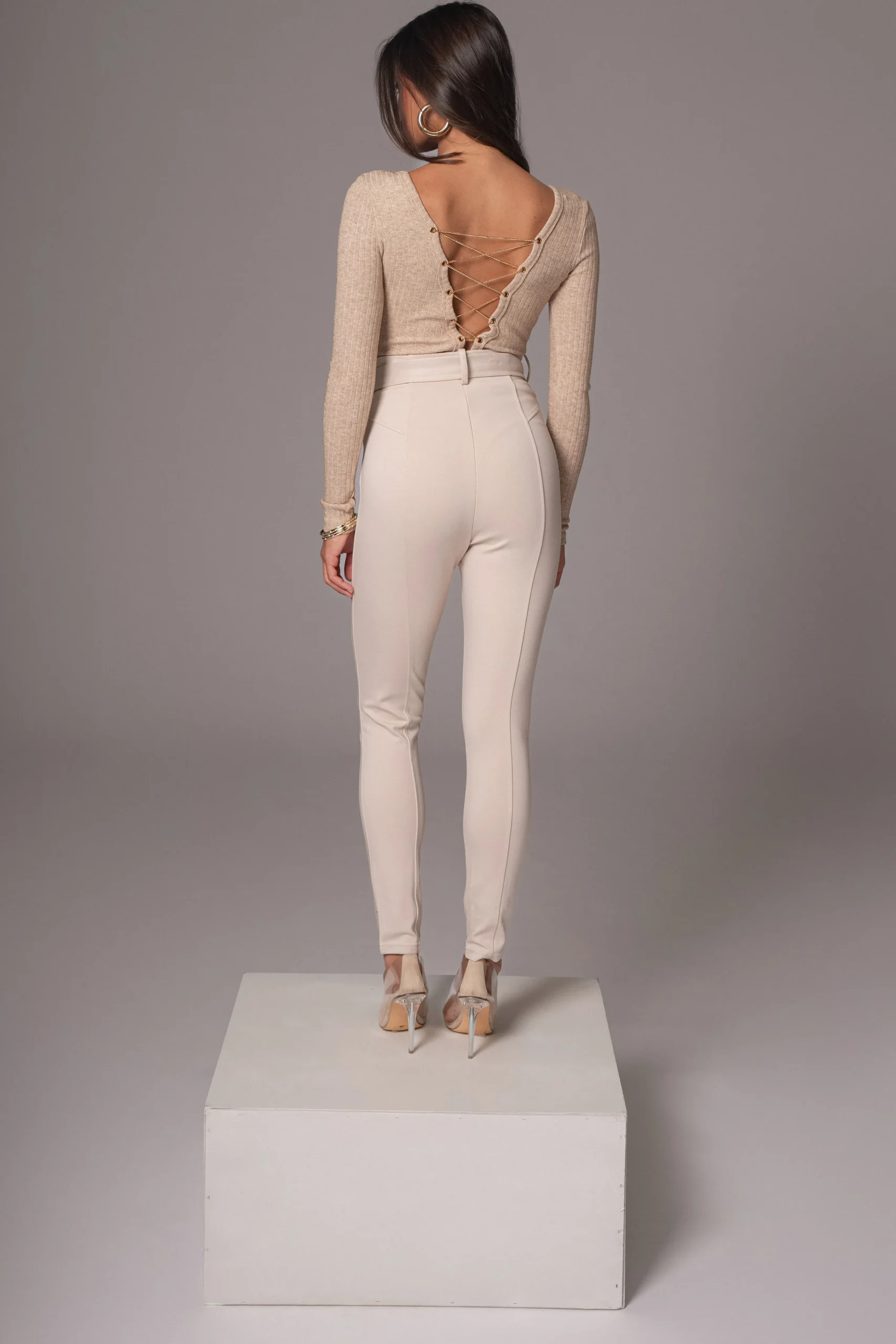 beige_pegasus_chain_bodys_15.webp JLUXLABEL Beige Pegasus Chain Bodysuit