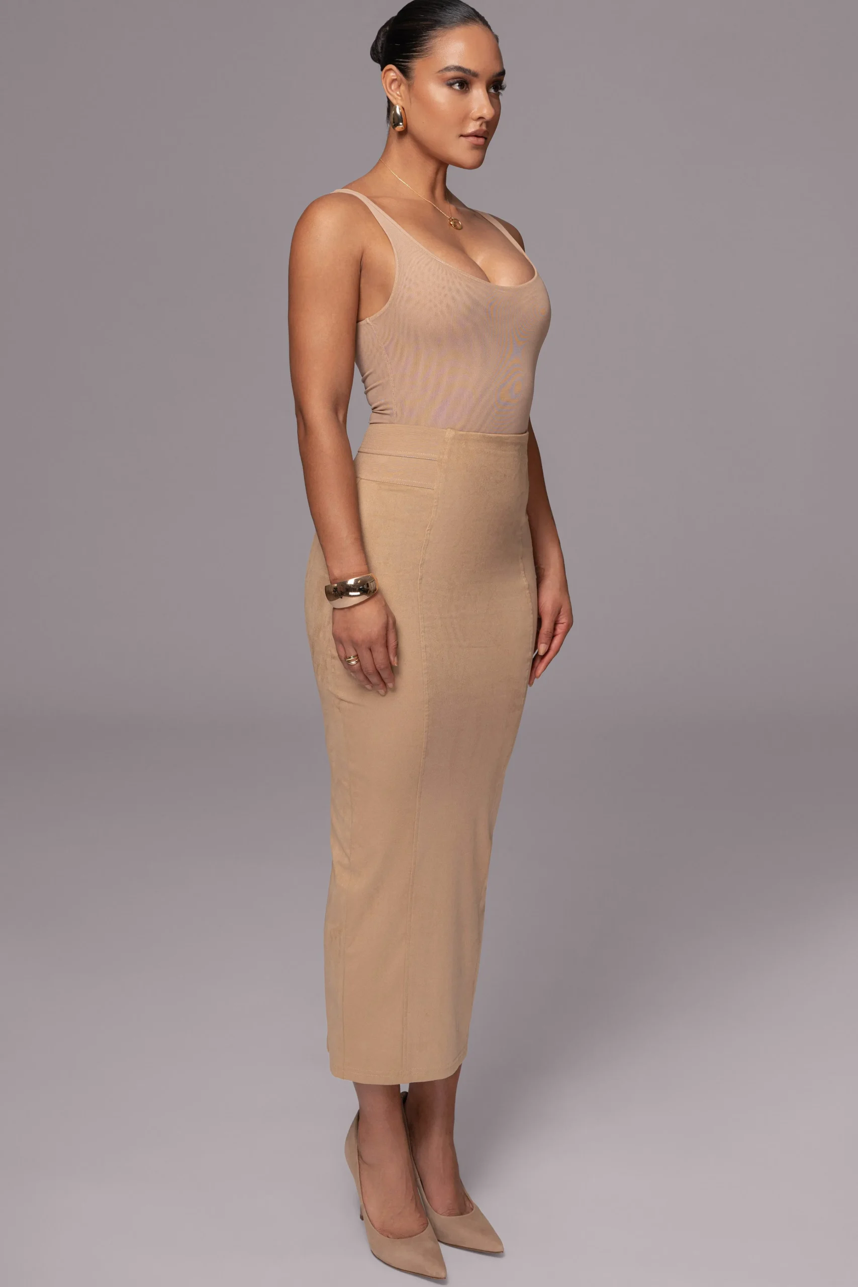 beige_phoenix_suede_skirt_5.webp JLUXLABEL Beige Phoenix Suede Skirt