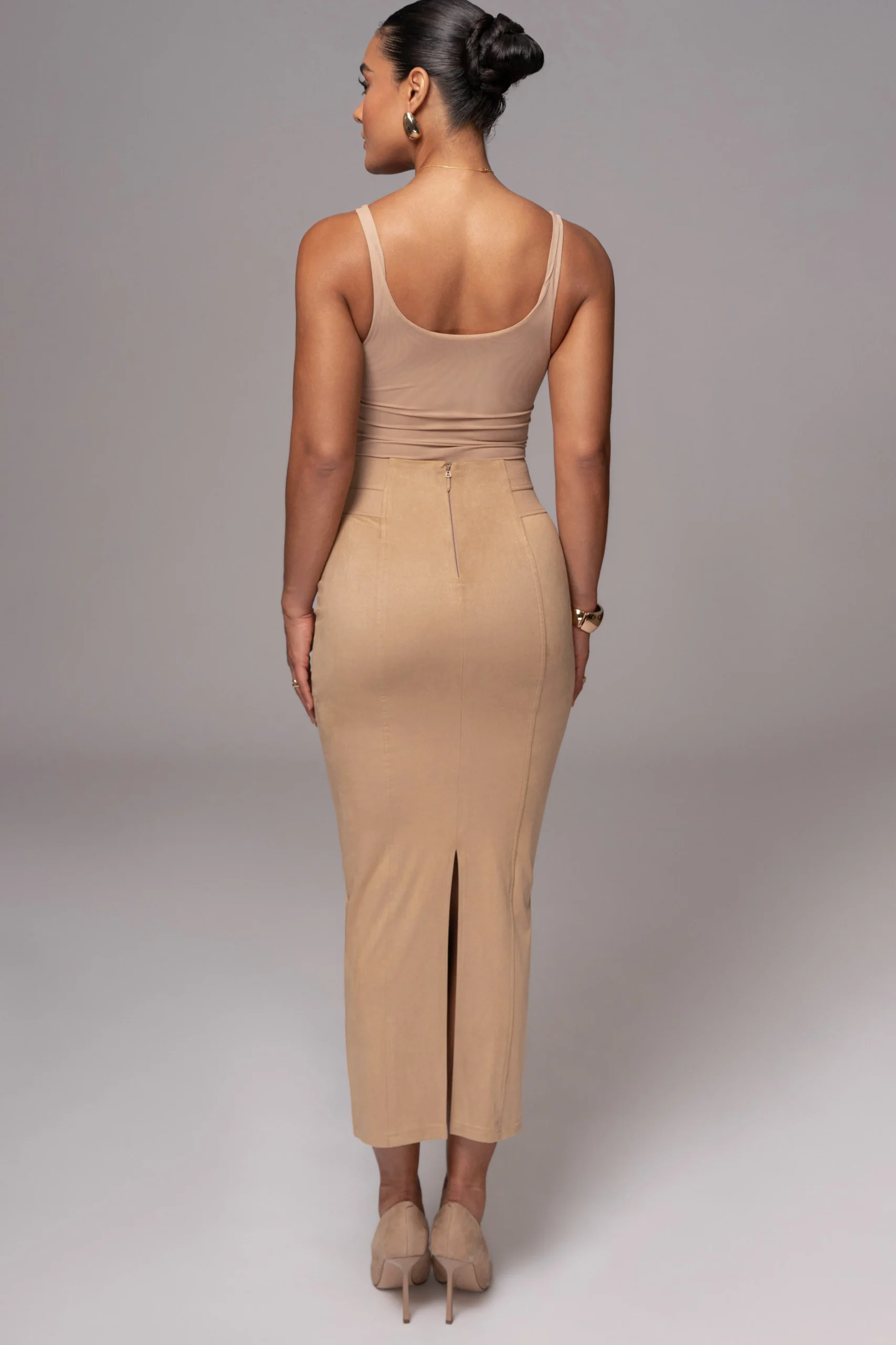 beige_phoenix_suede_skirt_8.webp JLUXLABEL Beige Phoenix Suede Skirt