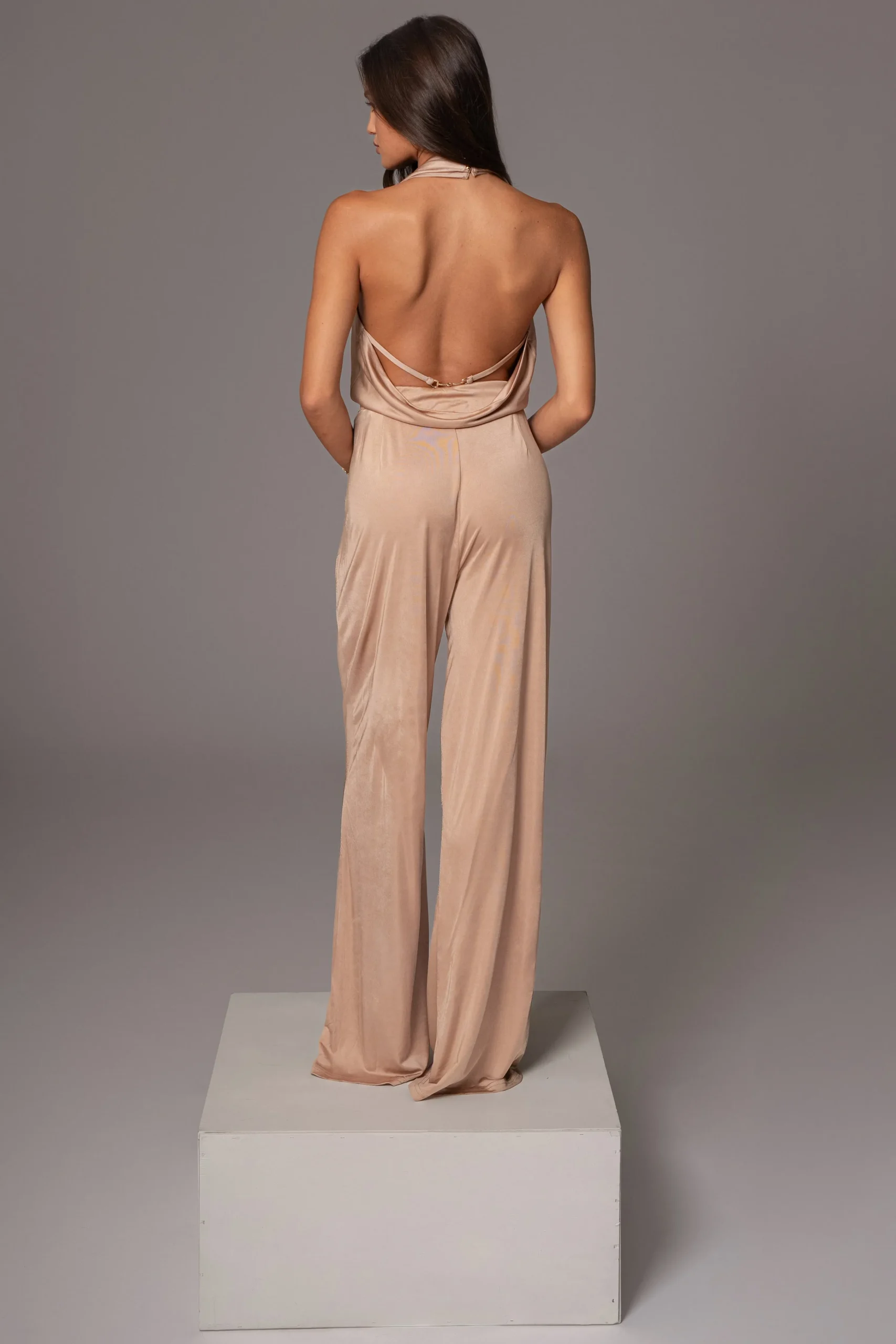 beige_slinky_halter_belte_15.webp JLUXLABEL Beige Slinky Halter Belted Jumpsuit