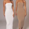 JLUXLABEL Beige/Ivory Shelley Reversible Maxi Dress