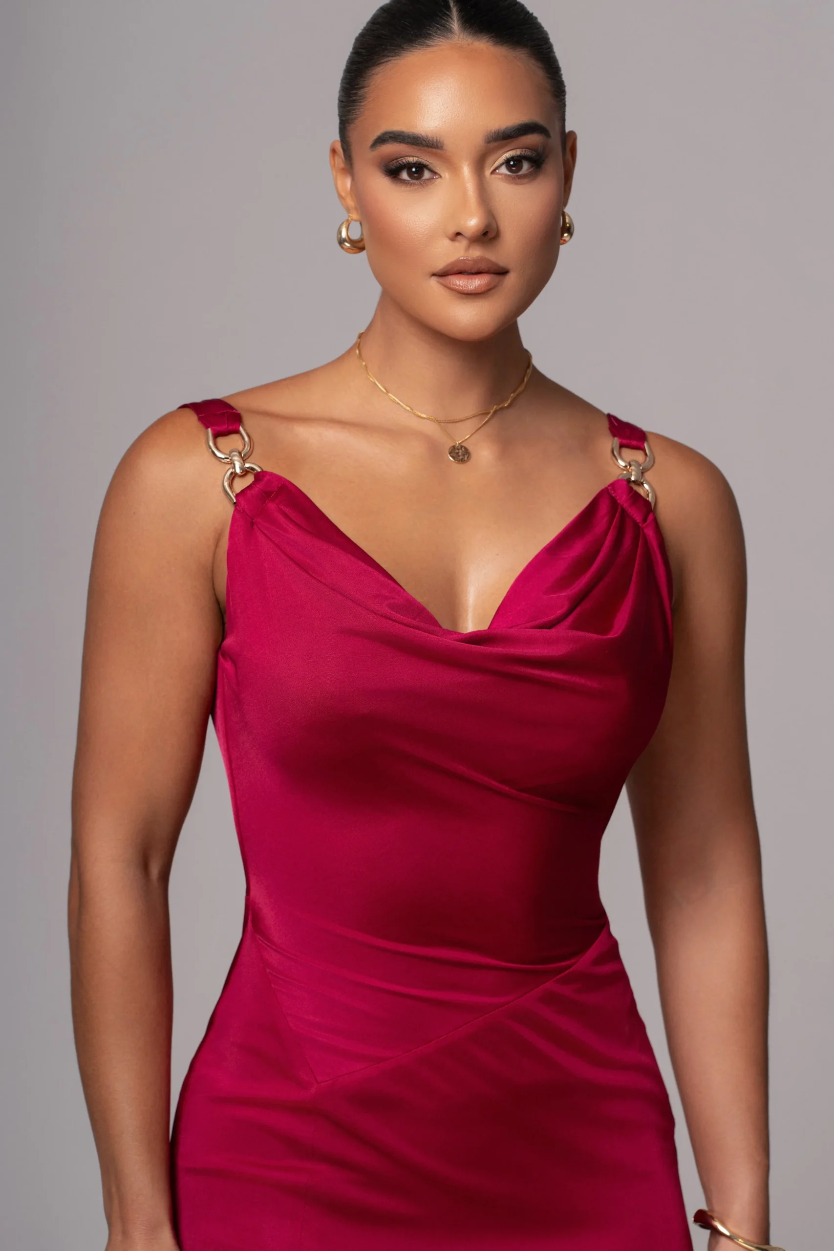 berry_cowl_neck_chain_dre_3.webp JLUXLABEL Berry Cowl Neck Chain Dress