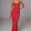 JLUXLABEL Berry Palm Springs Knit Maxi Dress