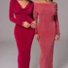 JLUXLABEL Berry/Mauve Ashton Reversible Maxi Dress