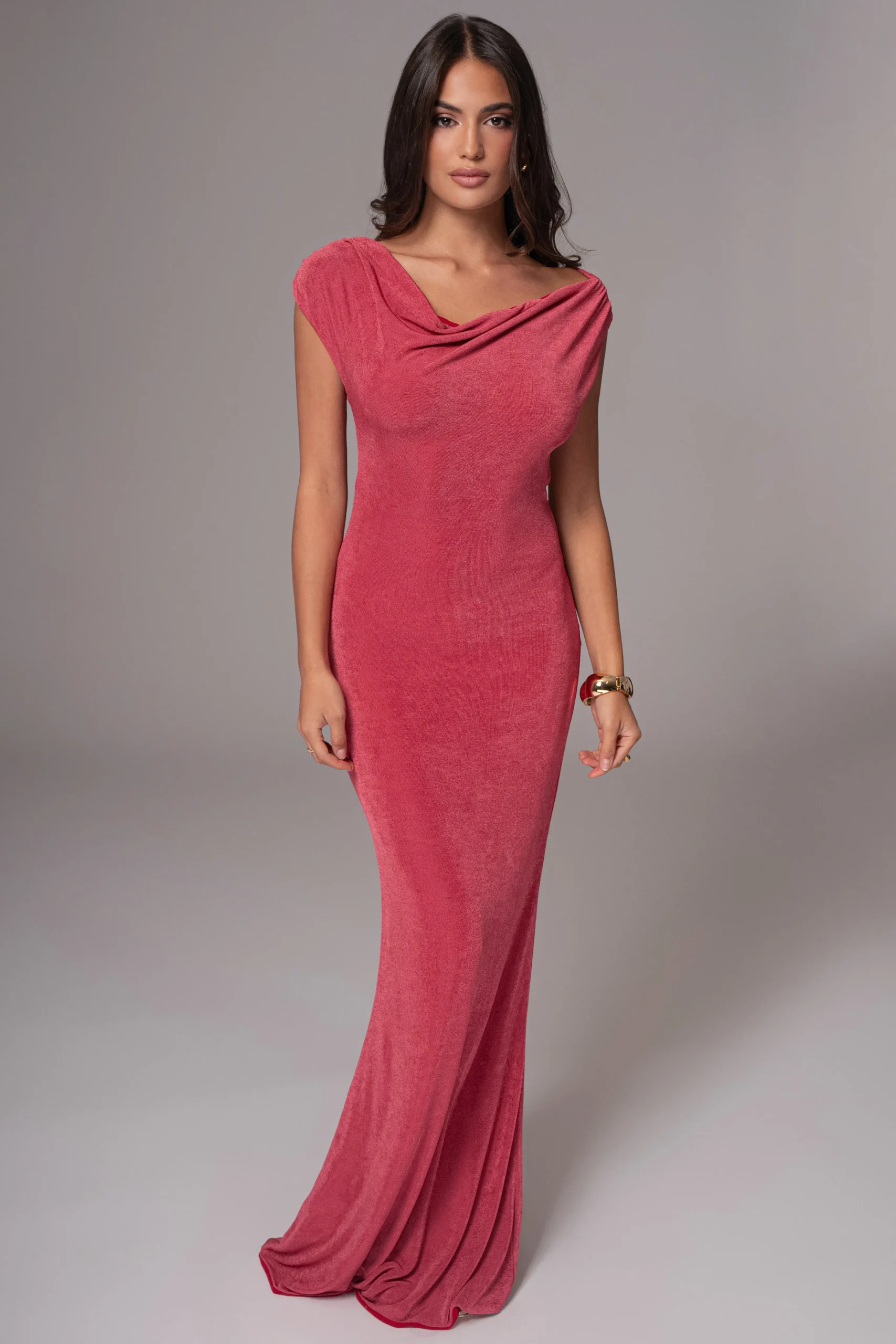 berryred_classic_elegance_6.webp JLUXLABEL Berry/Red Classic Elegance Reversible Maxi Dress