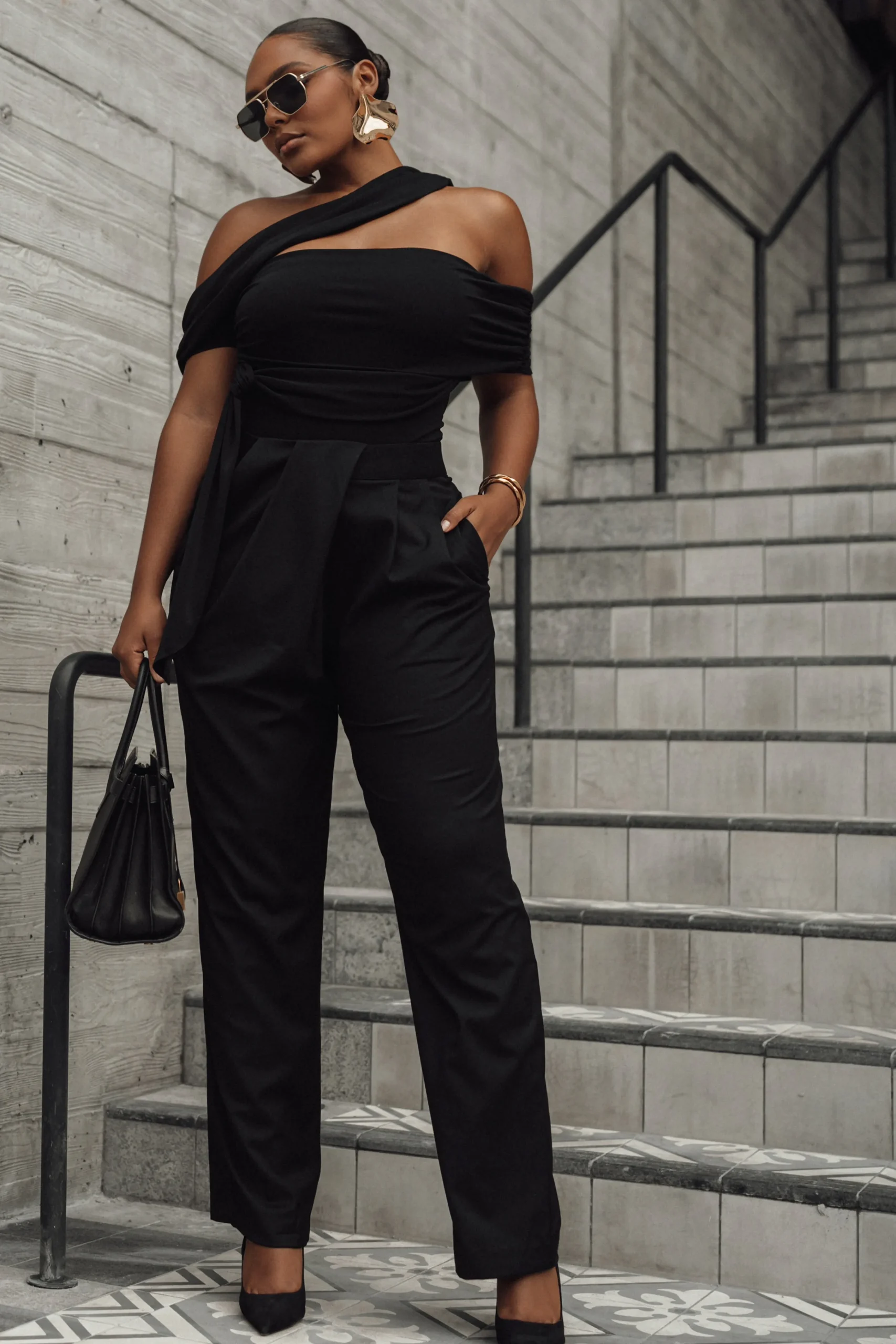 black_above_all_drape_bod_3.webp JLUXLABEL Black Above All Drape Bodysuit