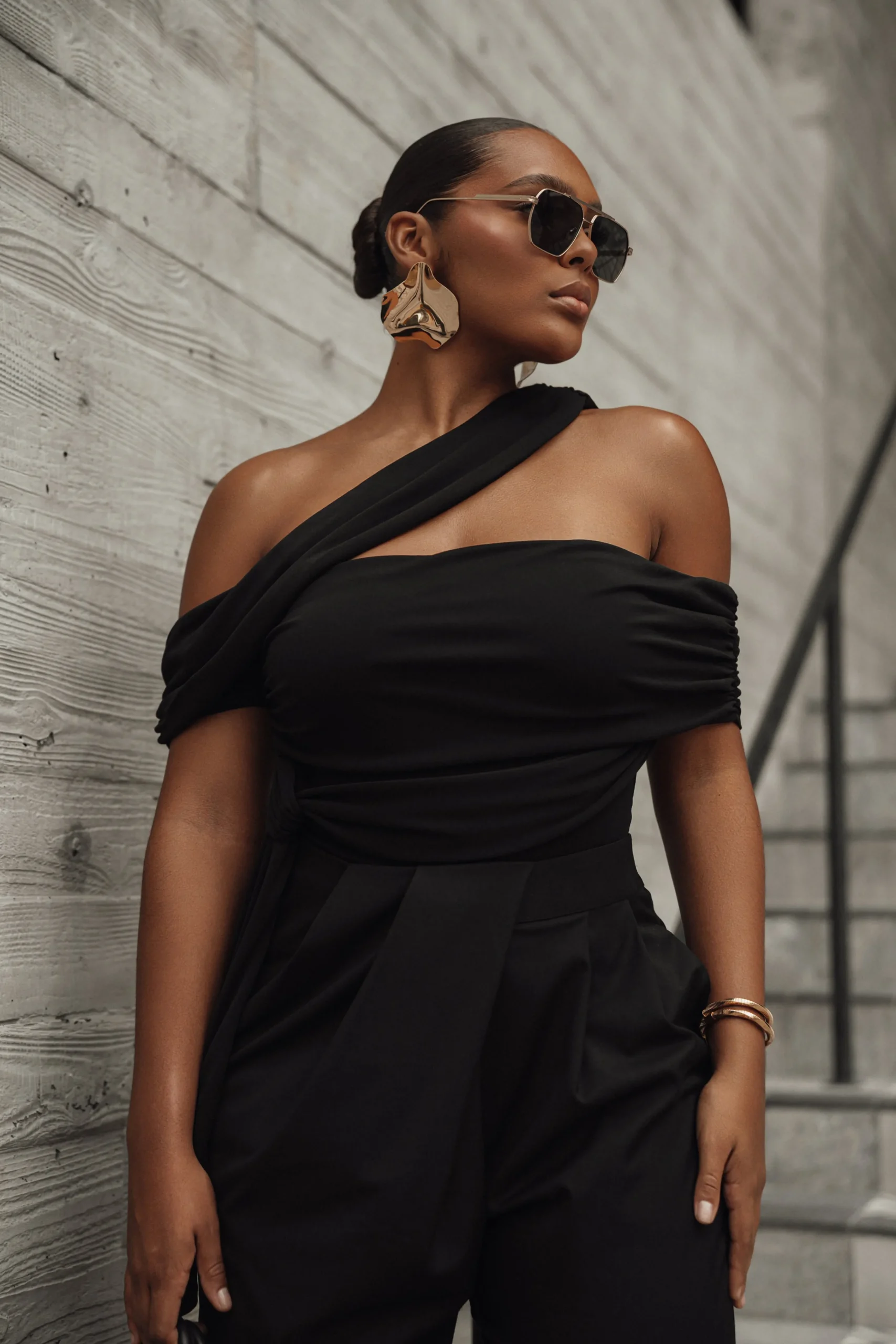 black_above_all_drape_bod_4.webp JLUXLABEL Black Above All Drape Bodysuit