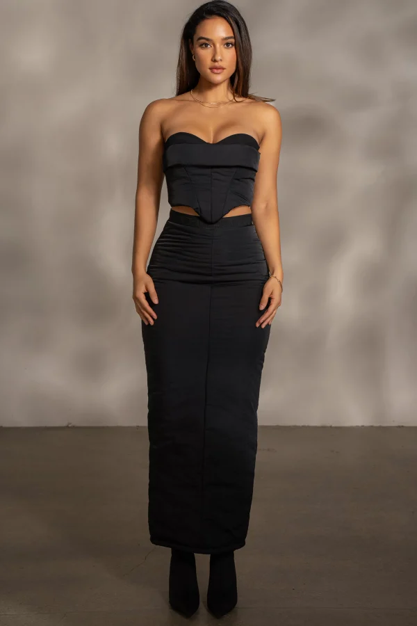 JLUXLABEL Black Addyson Skirt Set