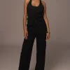 JLUXLABEL Black Aeris Pant Set