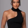 JLUXLABEL Black Anderson Ribbed Top