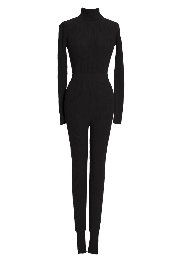 JLUXLABEL Black Arlett Turtleneck Bodysuit