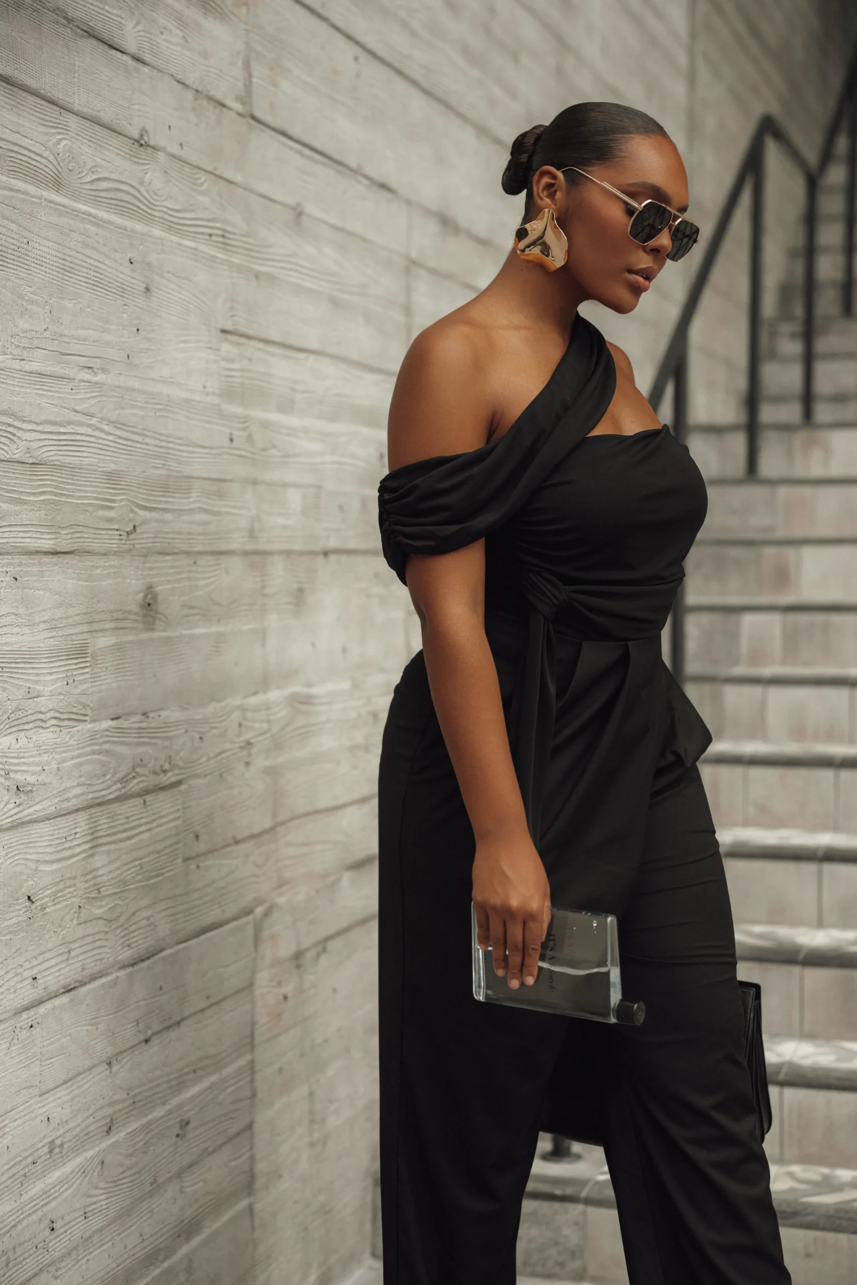 black_asymmetrical_draped_11.webp JLUXLABEL Black Asymmetrical Draped Trousers