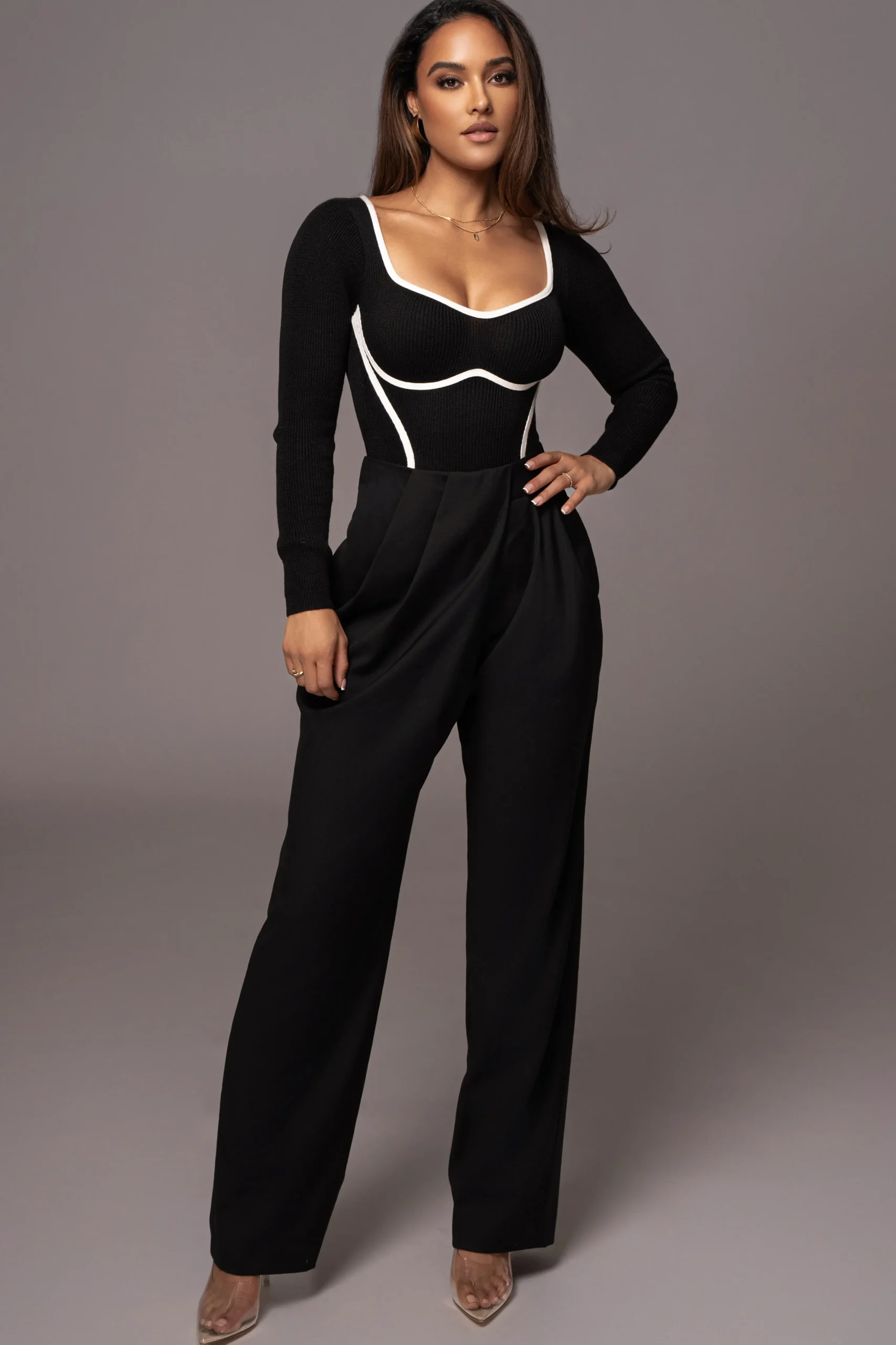 black_asymmetrical_draped_3.webp JLUXLABEL Black Asymmetrical Draped Trousers