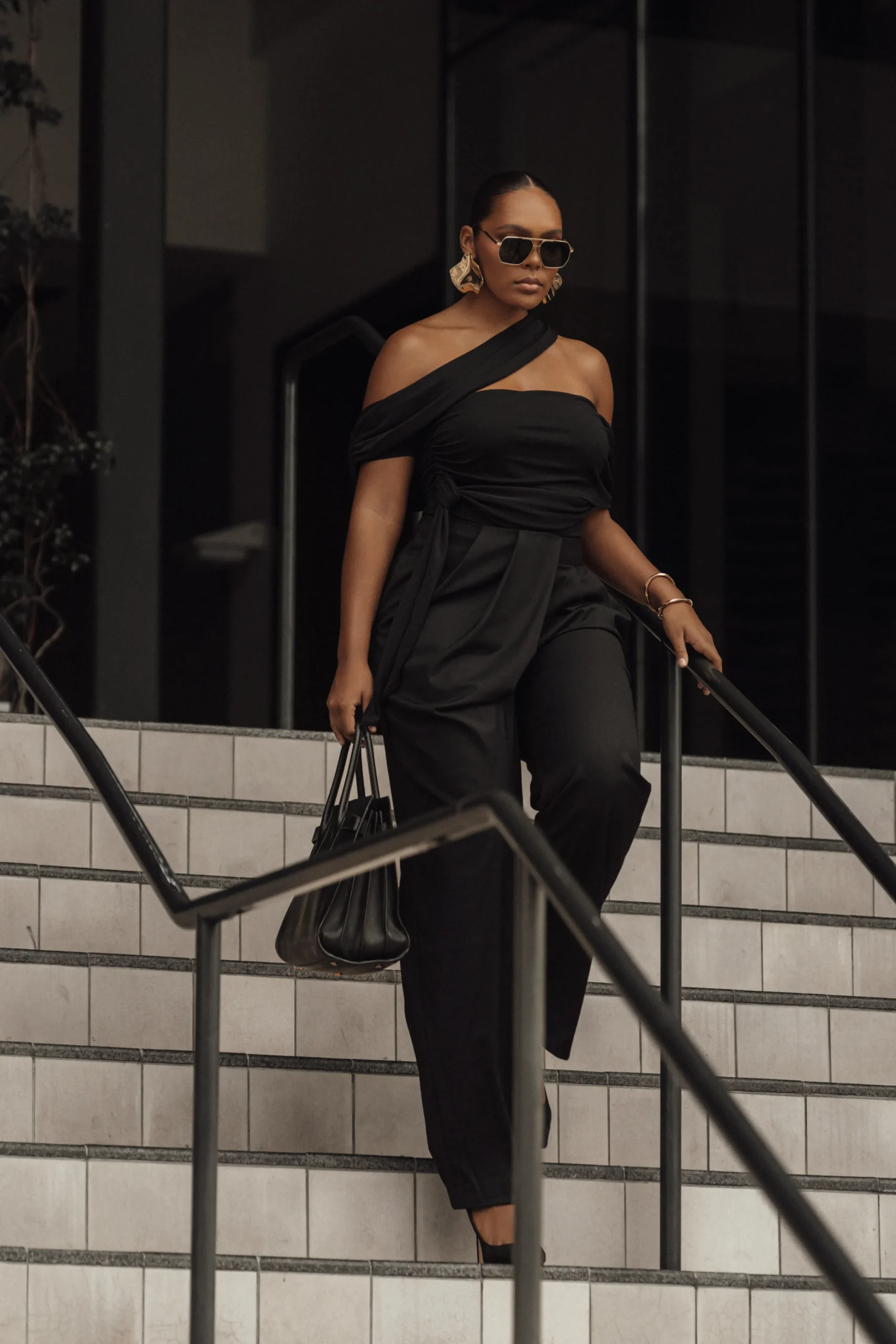 black_asymmetrical_draped_4.webp JLUXLABEL Black Asymmetrical Draped Trousers