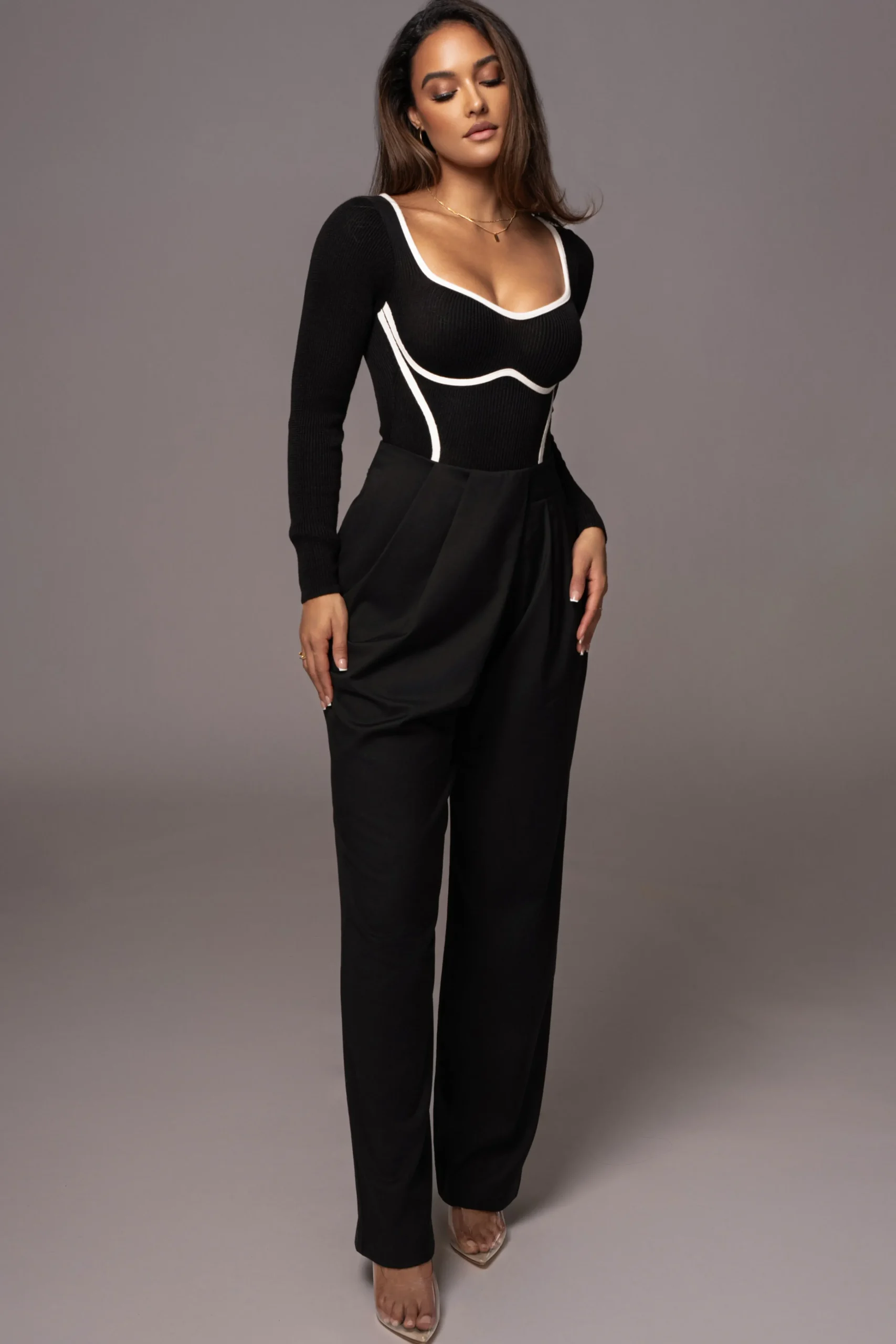 black_asymmetrical_draped_6.webp JLUXLABEL Black Asymmetrical Draped Trousers