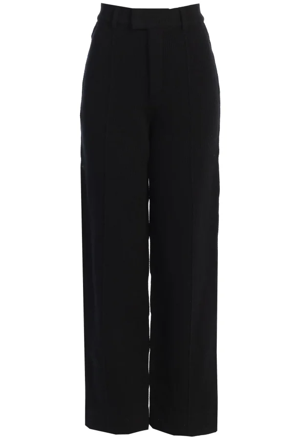 JLUXLABEL Black Back In Business Knit Trousers