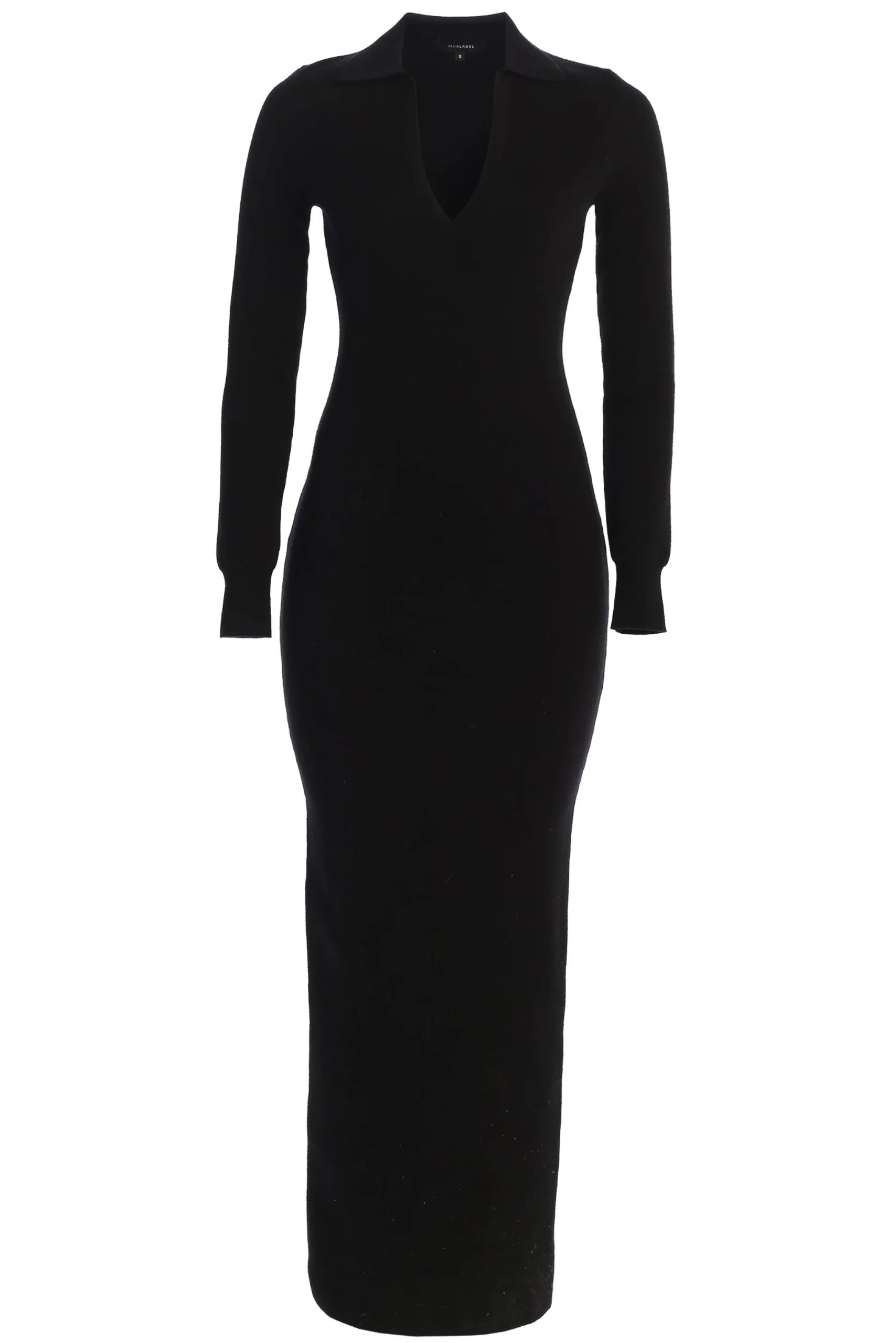 black_bellinda_collar_max_1.webp JLUXLABEL Black Bellinda Collar Maxi Dress