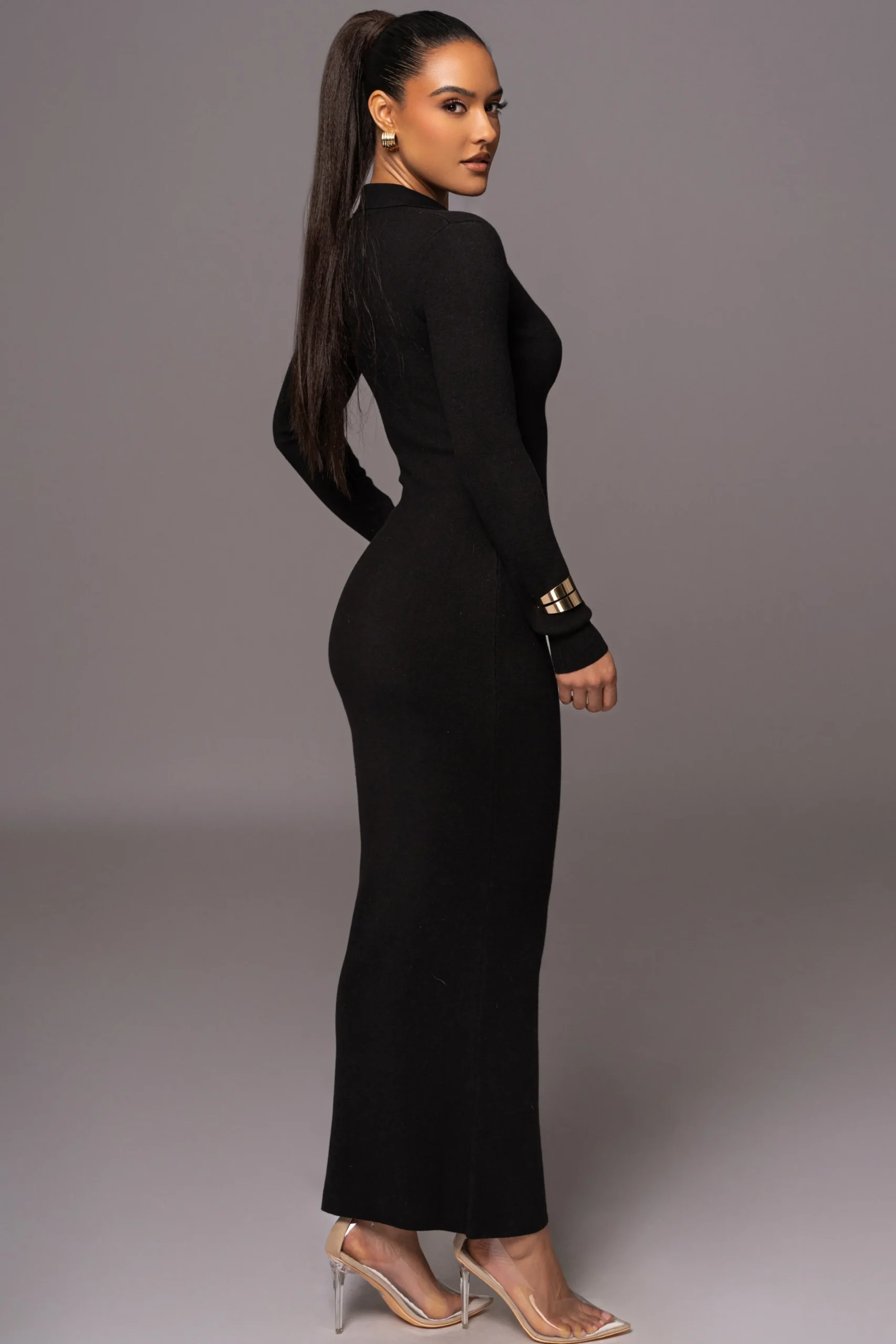 black_bellinda_collar_max_4.webp JLUXLABEL Black Bellinda Collar Maxi Dress