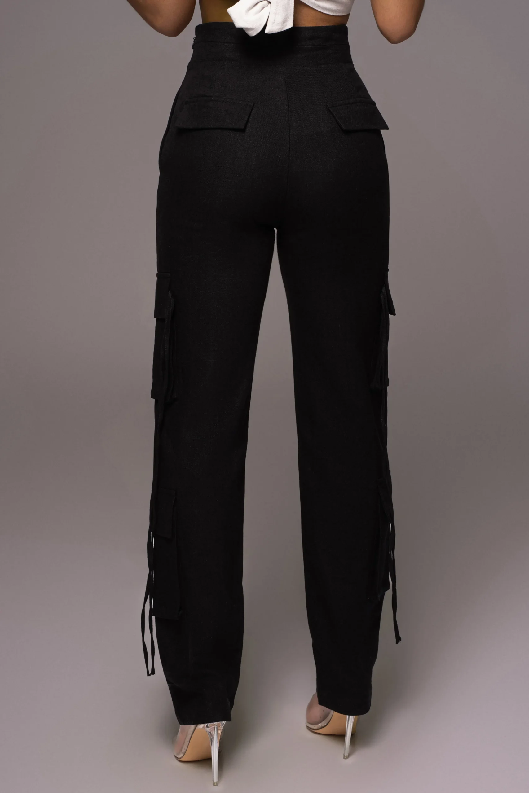 black_better_half_linen_u_10.webp JLUXLABEL Black Better Half Linen Utility Pants
