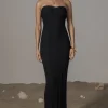 JLUXLABEL Black Blanca Strapless Maxi Dress
