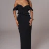 JLUXLABEL Black Brighter Days Linen Maxi Dress