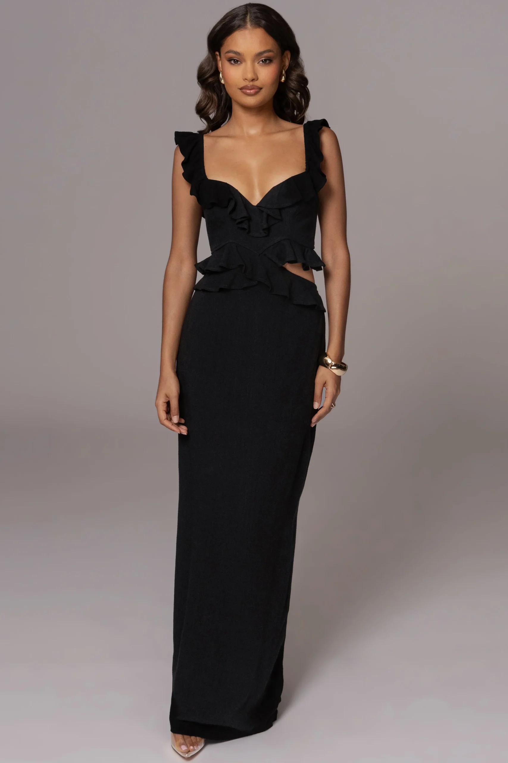 black_brighter_days_linen_3.webp JLUXLABEL Black Brighter Days Linen Maxi Dress