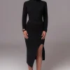 JLUXLABEL Black Cardinal Essential Knit Skirt