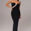 JLUXLABEL Black Clarisse One Shoulder Dress