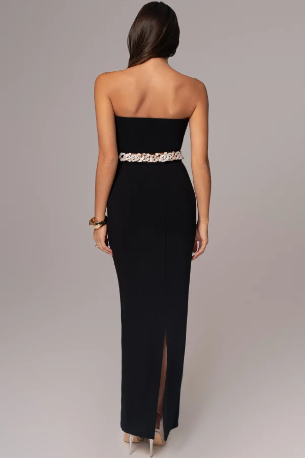 JLUXLABEL Black Clarisse One Shoulder Dress