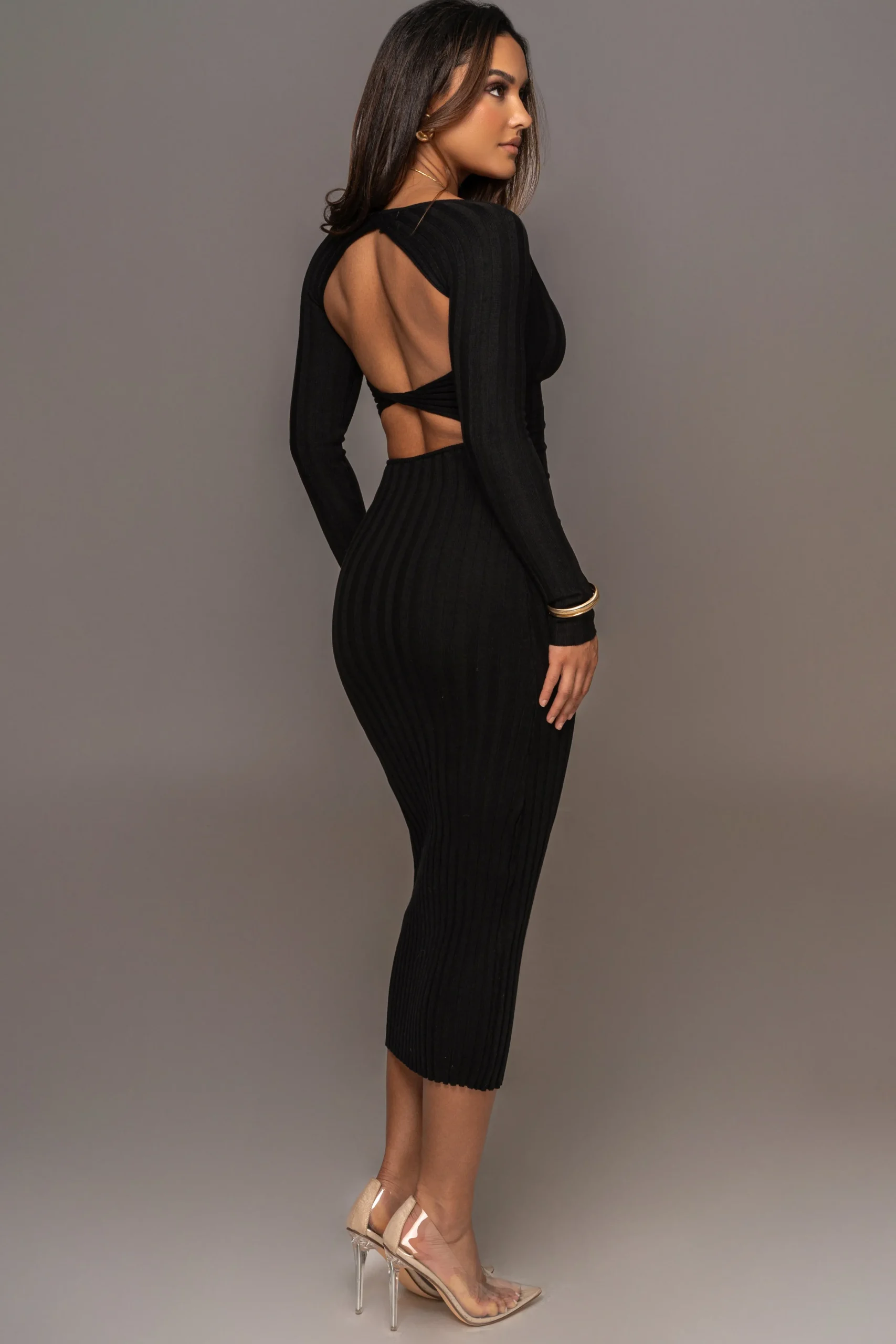 black_danni_ribbed_maxi_d_0.webp JLUXLABEL Black Danni Ribbed Maxi Dress