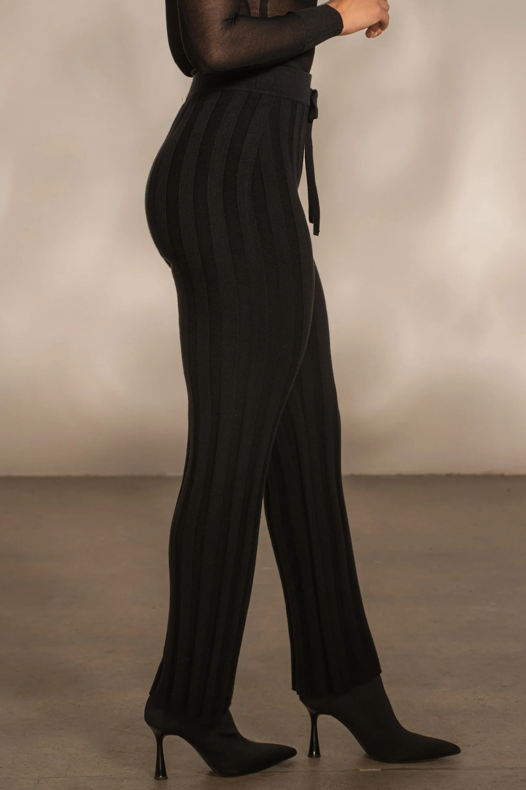 black_darcey_ribbed_pants_5.webp JLUXLABEL Black Darcey Ribbed Pants