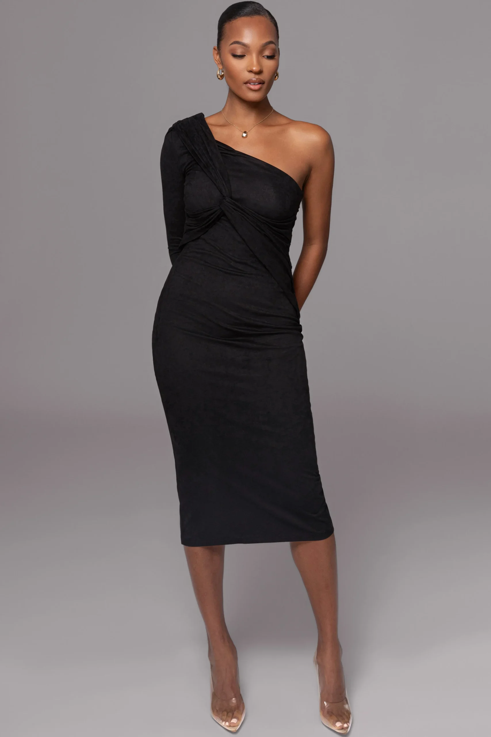 black_dayanna_suede_midi__0.webp JLUXLABEL Black Dayanna Suede Midi Dress