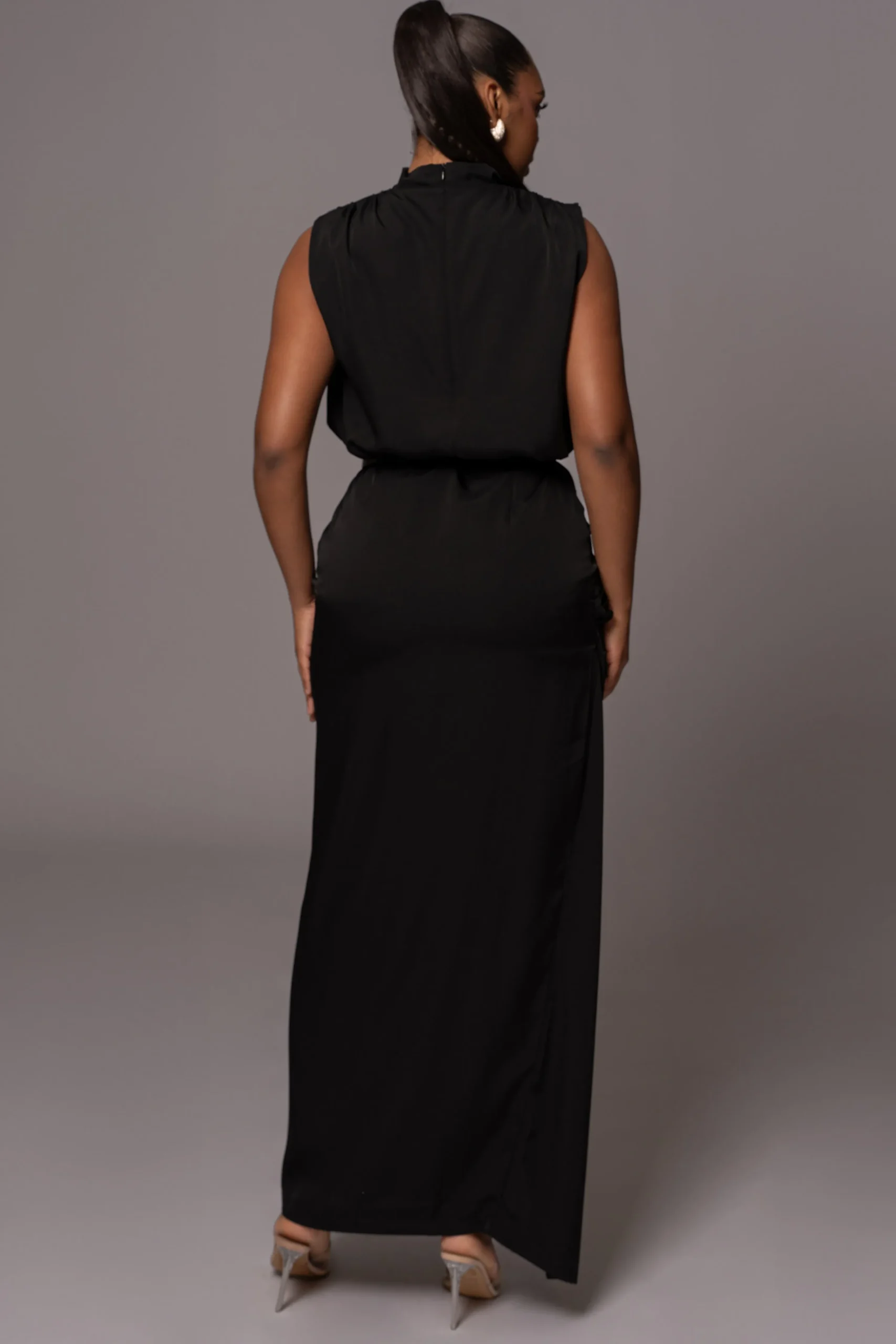 black_desiree_mock_neck_t_6.webp JLUXLABEL Black Desiree Mock Neck Top