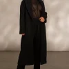 JLUXLABEL Black Dion Oversized Coat