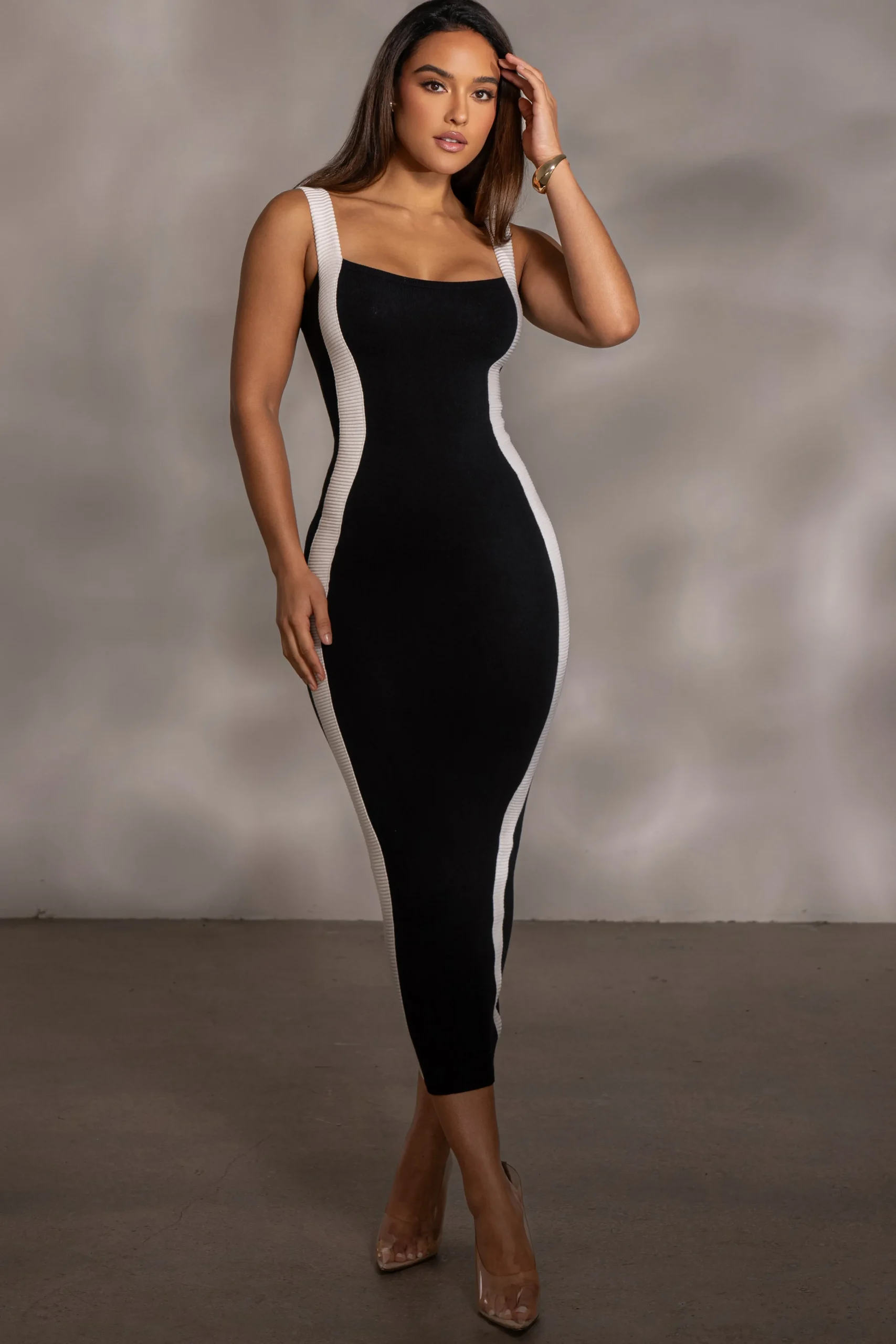black_donna_knit_midi_dre_1.webp JLUXLABEL Black Donna Knit Midi Dress