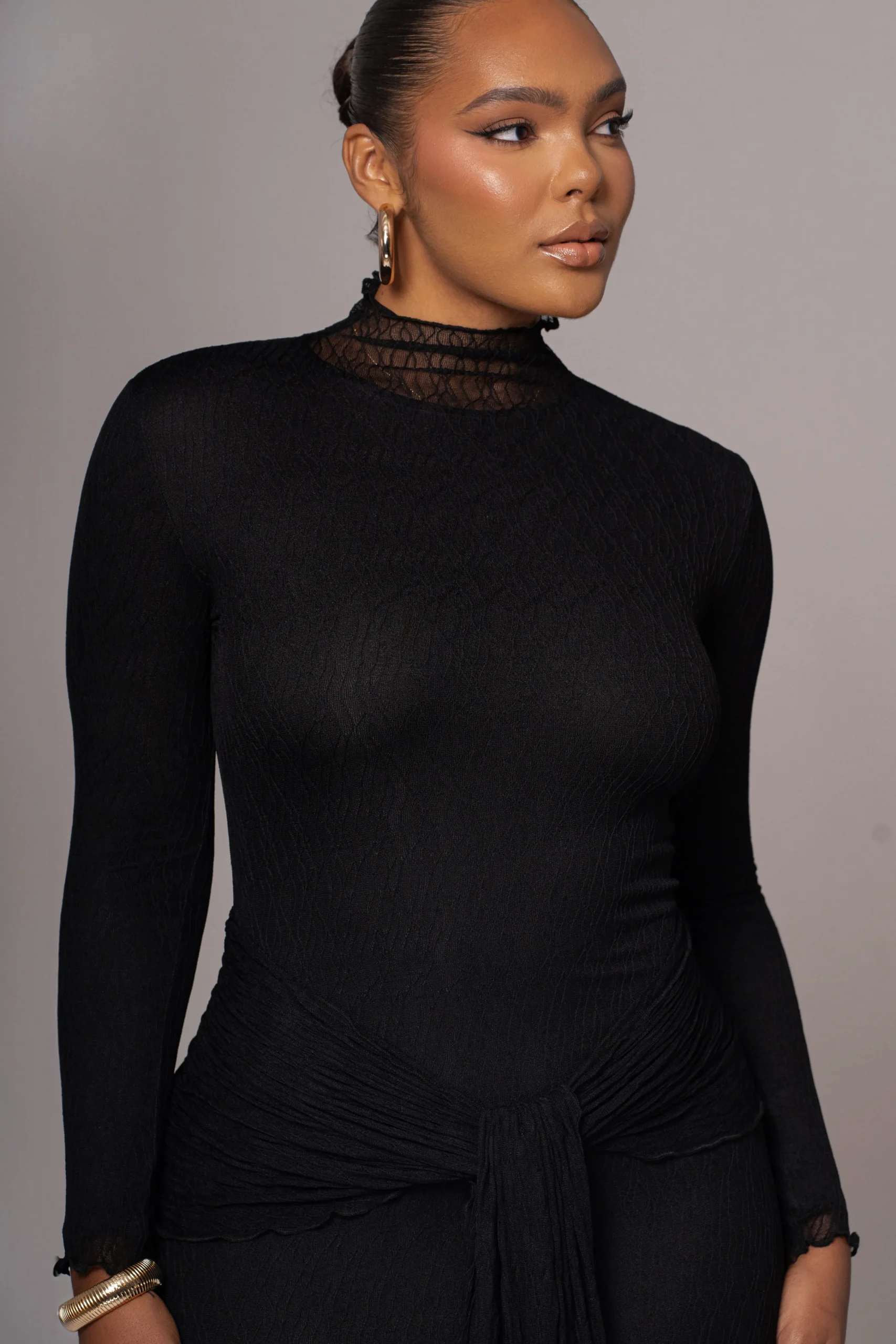 black_drape_mock_neck_dre_4.webp JLUXLABEL Black Drape Mock Neck Dress