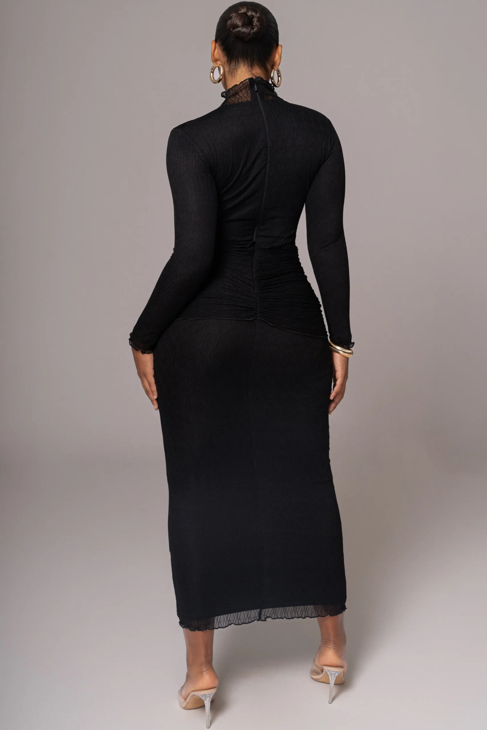 black_drape_mock_neck_dre_8.webp JLUXLABEL Black Drape Mock Neck Dress