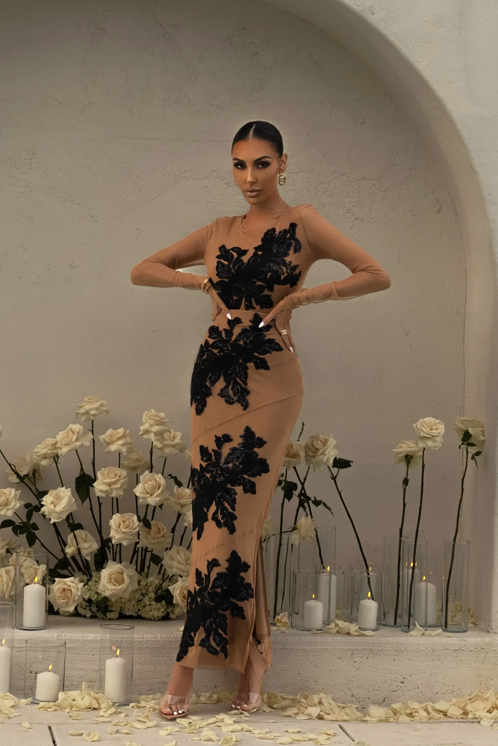 black_edena_embroidered_m_2.webp JLUXLABEL Black Edena Embroidered Midi Skirt